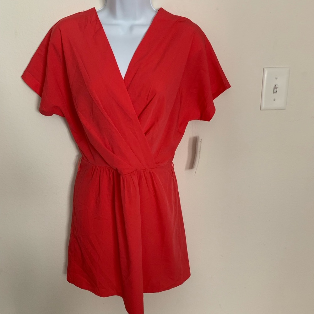 RD Style Women’s Short Sleeve Mini Wrap Dress